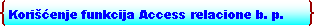Double Brace: Korićenje funkcija Access relacione b. p.